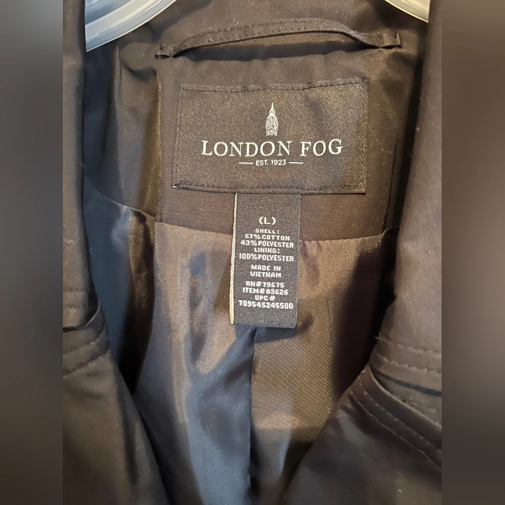 London Fog Women's Elegant Black Trench Coat-NWT - Picture 4 of 4